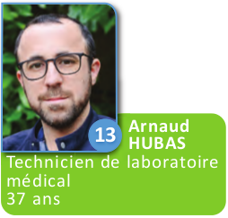 13 - Arnaud Hubas - technicien de laboratoire médical, 37 ans